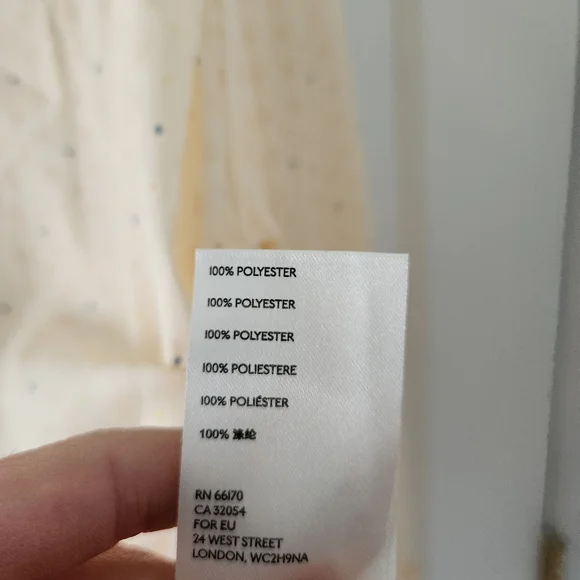 Free People Light Polka Dot Long Sleeve Button Down Shirt Blouse - Sz XS - Picture 3 of 7